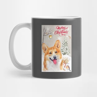 Welsh Pembroke Corgi Merry Christmas Santa Dog Mug